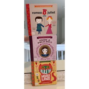 BabyLit Little Master Shakespeare Little Miss Austen Little Master Carroll Books